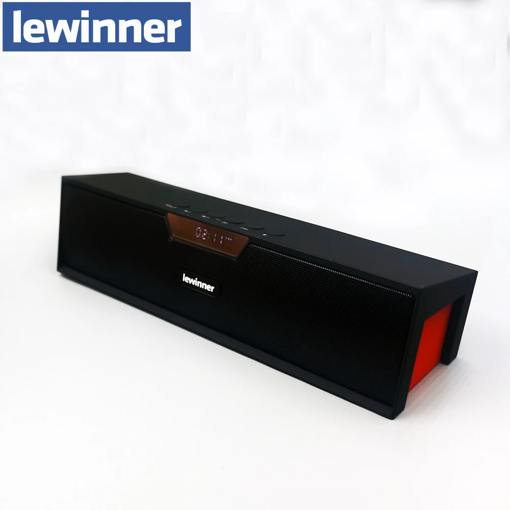 

lewinner Big power 10W HIFI portable wireless bluetooth Speaker Stereo subwoofer Sound support mic TF FM radio Aux clock led