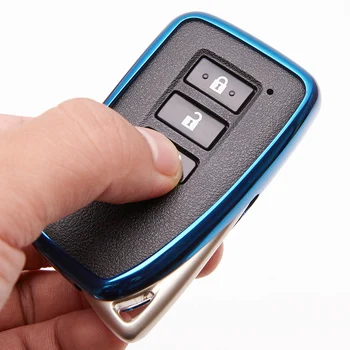

Soft TPU Remote Smart Key Cover Fob Case Shell For Lexus NX GS RX IS ES GX LX RC 200 250 350 LS 450H 300H Car Keychain