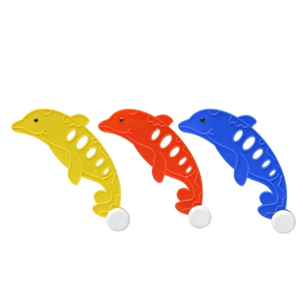 

3 pcs Multicolor Dolphin Diving Toy Underwater Swimming Diving Pool Toy Dolphin Shape Dive Sticks Swim Training Diving Toys