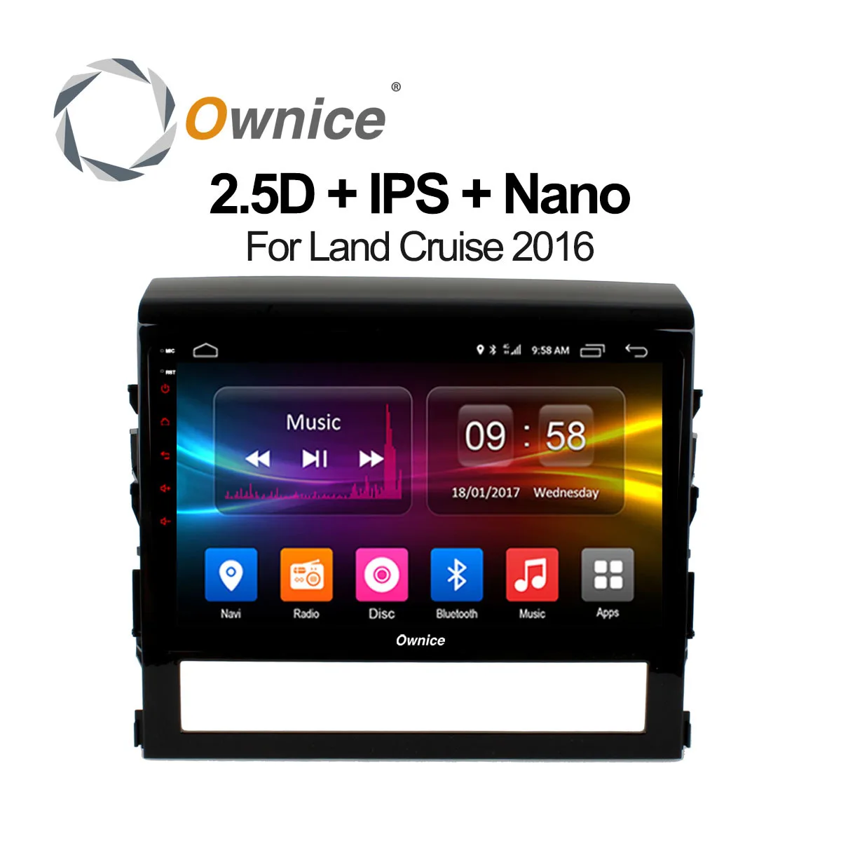 Ownice C500+ 9" Octa Core Android 6.0 Car DVD Player for Toyota Land