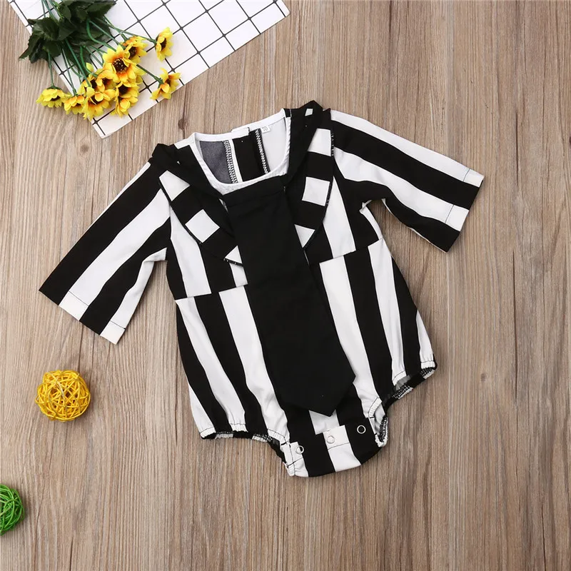 

Toddler Baby Girls Clothes Long Sleeve Striped Button Ruffle Jumpsuit round neck kids cotton lovely Bodysuit one pieces