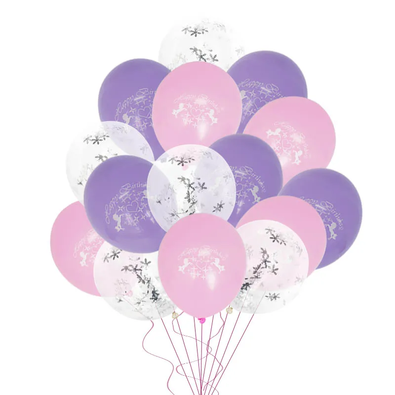WEIGAO латексные шары на день рождения воздушный шар "Конфетти" 12 дюймов воздушные шары для детей 1st шары ко дню рождения детский душ Свадебный шар - Цвет: 15P Latex Balloon 17