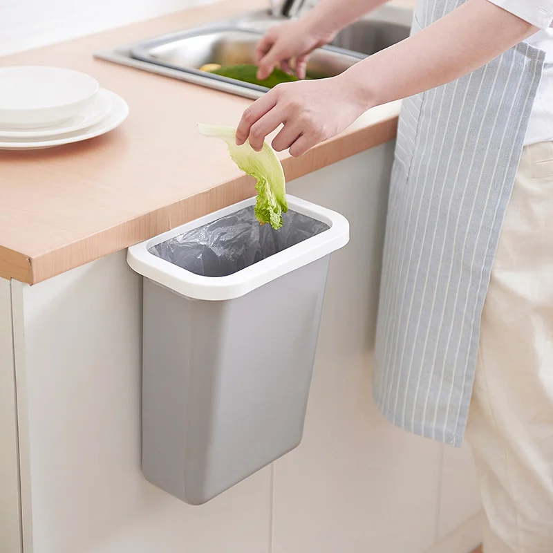 

Multifuctional Hanging Waste Bin Trash Can Recycling Wastebasket for Home Cabinet Office Kitchen HTQ99