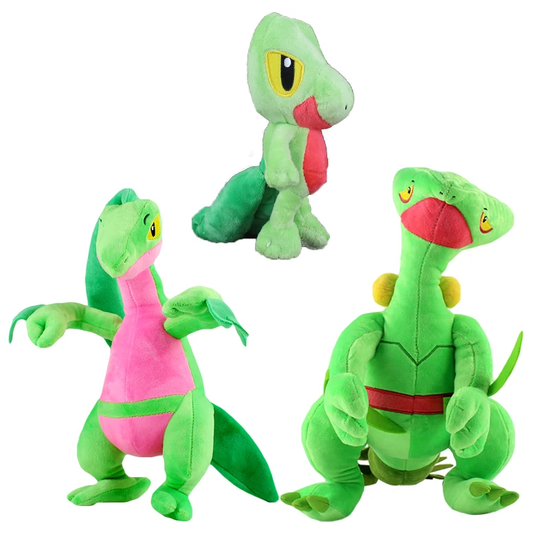 Anime mascotas de peluche de juguete Treecko Grovyle Sceptile suave muñeca de peluche regalo para niños|Cine y TV| - AliExpress