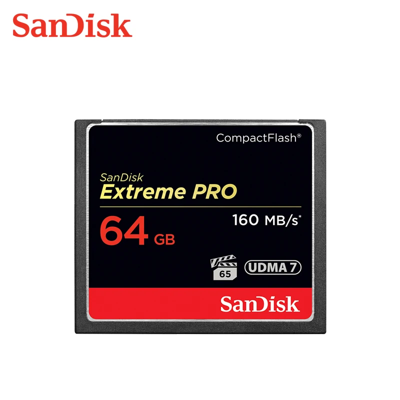 SanDisk extreme PRO высокоскоростная Компактная флеш-карта 16 ГБ 32 ГБ 64 Гб 128 ГБ CF карта памяти для DSLR и HD видеокамеры