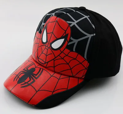 Новые шапки для маленьких мальчиков и девочек с рисунком Человека-паука, новые хлопковые бейсболки с вышивкой для малышей, Детские кепки в стиле хип-хоп для мальчиков и девочек - Цвет: C canvas