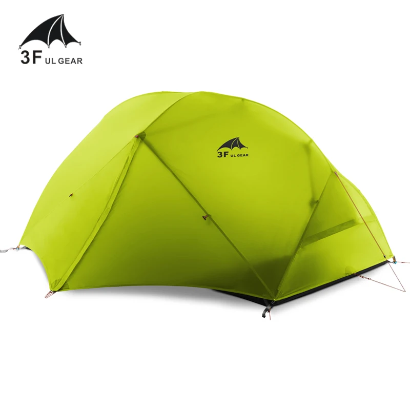

3F UL GEAR 2 Person Camping Tent 4 Season 15D With Mat Outdoor Ultralight Hiking Backpacking Waterproof Tents Waterproof Coating