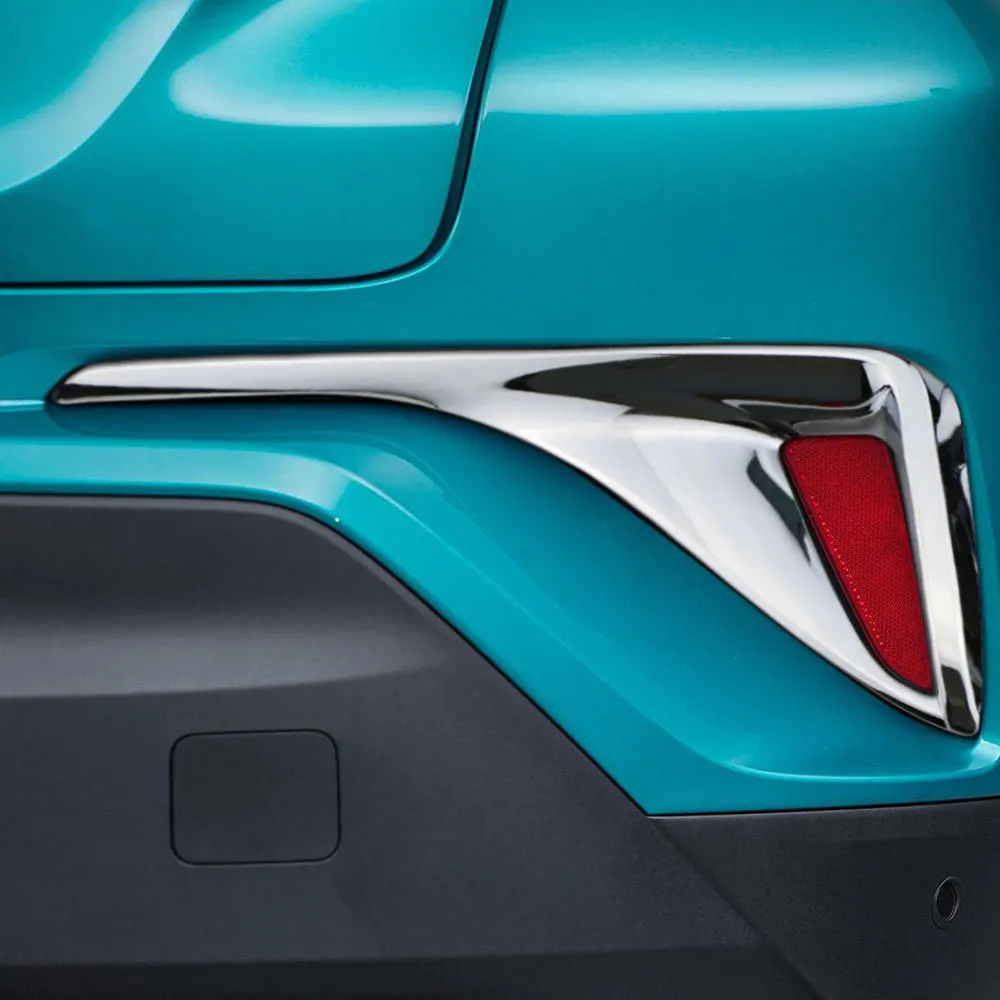 

Jameo Auto Car Styling Rear Fog Light Cover Fog Lamps Protection Trim Stickers for Toyota C-HR CHR 2016 2017 2018 Accessories