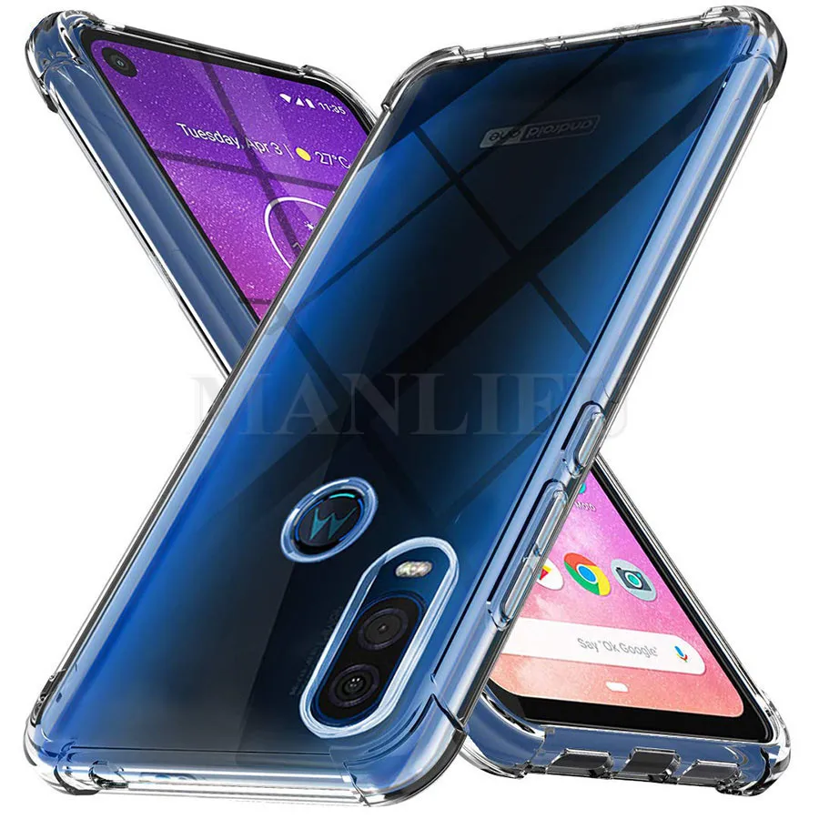 for Motorola Moto One Vision case silicone cover scratch resistant TPU slim cover case for Moto One Vision coque cover 6.3 Clear