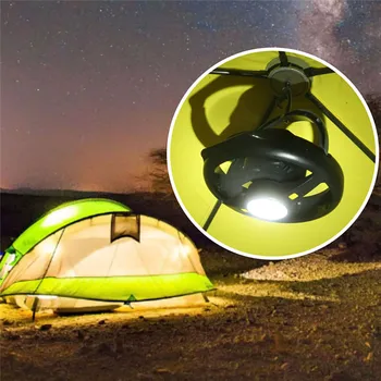 

LED outdoor Campfire Camping light Tent fan light USB charging flood light rgb carried easily battery flash