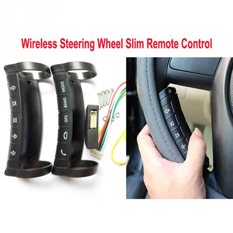 

Car Remote Control Steering Wheel Button Universal Wireless Bluetooth Key Controller Tuning Racing DVD Navigation Automotivo