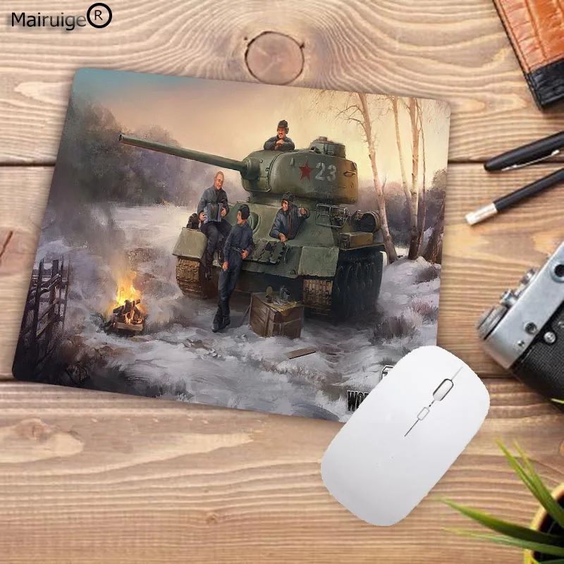 Mairuige Promotion Russia 220*180*2MM High Speed New World of Tanks Game Vintage Stylish Mouse Pad Gaming Rectangle Mousepad - Цвет: 22X18CM