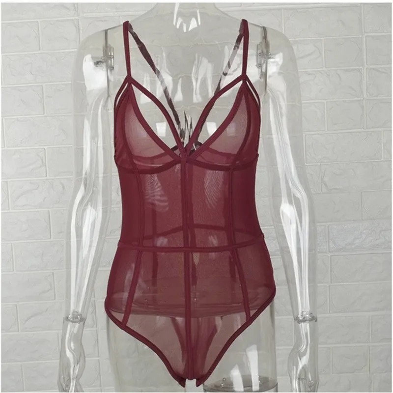 Women Sexy Mesh Bodysuit Leotard Bandage Skinny Jumpsuit Party Romper Clubwear Hot Black Pink Red Summer Beach Women Bodysuits Women Sexy Mesh Bodysuit Leotard Bandage Skinny Jumpsuit Party Romper Clubwear Hot Black Pink Red Summer Beach Women Bodysuits