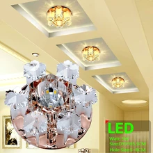 YL 5W AC90-260V Modern LED Crystal Lamp Aisle Lights Corridor Lights Porch Lamp Hall Lamp Lighting Pumpkin Ceiling Lamps aisle lights crystal chandeliers modern simple single ceiling lamp balcony lamp hall light led small porch light led fixture led