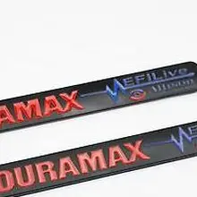 2 черный и красный дизель DuraMax Эллисон EFI LIVE 2500HD 3500HD грузовик значки-эмблемы