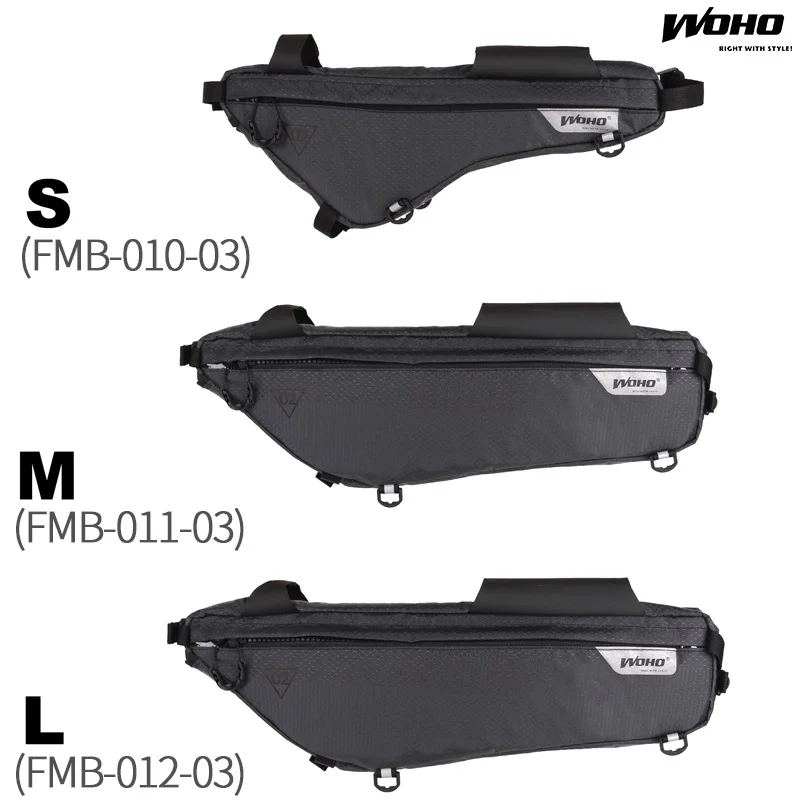 

WOHO XTOURING Cycling 3 Sizes Frame Bag Bicycle Triangle Pack MTB Front Beam Pannier Road Bike Tube Pannier Bicicleta Triathlon