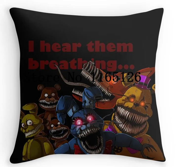 Hot Sale FNAF 4 Nightmare Animatronics Luxury Printed Standard Throw