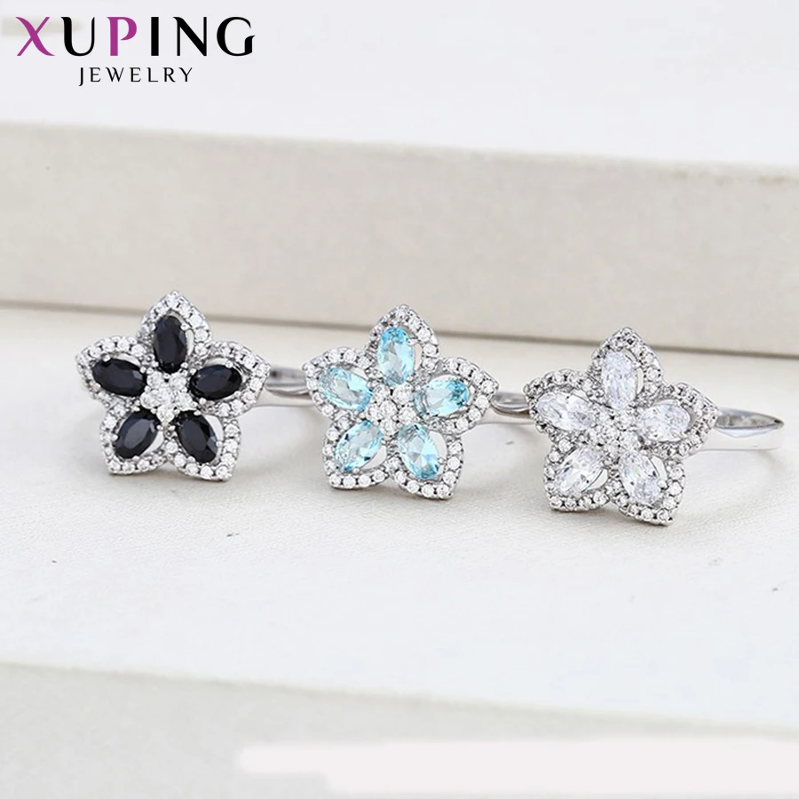 Xuping роскошное кольцо новый дизайн для женщин тарелка синее Ювелирное