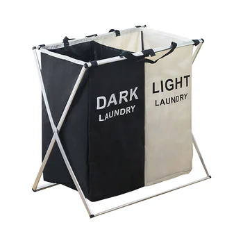 

Collapsible Dirty Clothes Laundry Basket Storage Bag Box Multi Grid Bathroom Laundry Hamper Organizer Sundries Storage Baskets