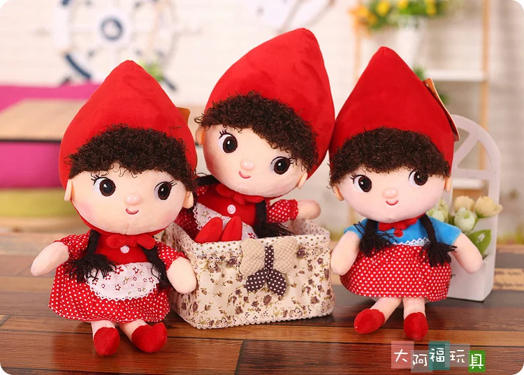 Красная Шапочка 32 см плюшевая игрушка кукла принцесса подарок на день рождения малыша рождественский подарок, кукла бесплатная доставка A-44