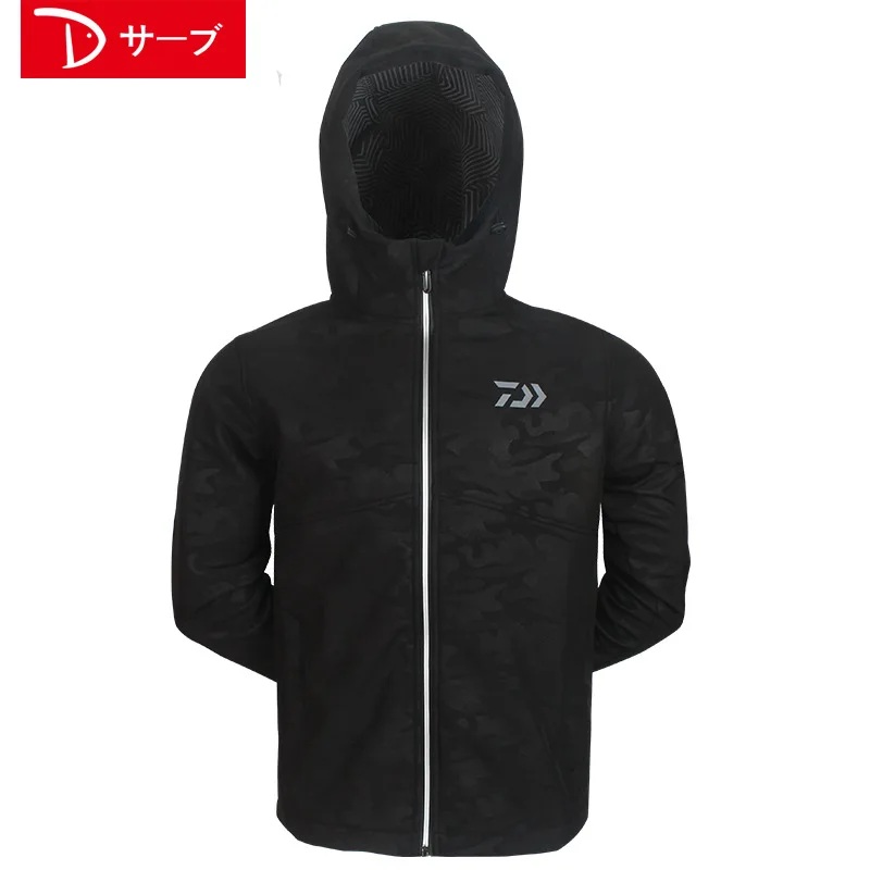

2018 Autumn Winter Daiwa Outdoor Fishing Clothing Fleece Warm Soft Shell Jacket Windproof Waterproof Cold Proof Fishing Coats