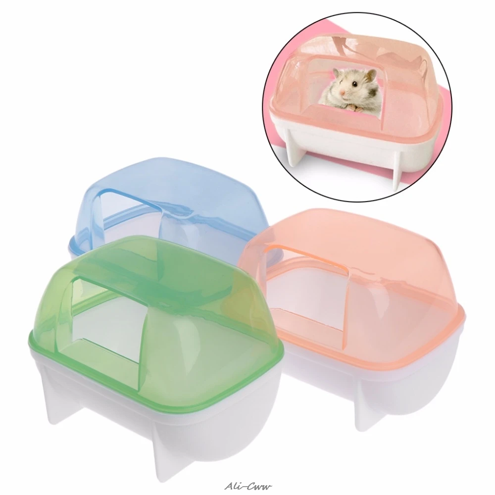 

Pet Hamster Bathroom Sauna Room Pet Rabbit Chinchilla Rat Toilets Cleaning Small Animal Supplies S/L Size