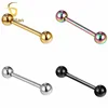 G23titan One Piece Free Shipping! G23 Titanium Straight Barbell Tongue Rings Body Piercing Jewelry SGS Certification ► Photo 1/6