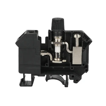 

DIN Rail Terminal Blocks 10Pcs UK10-DREHSI Instead of PHOENIX CONTACT Connector Mounted Disconnect Fuse Modular Terminal