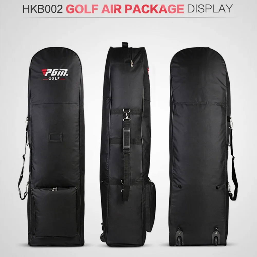 PGM Black Golf Aviation Bag Waterproof Portable Golf Air Package Padded Golf Bag Folding Travel ...