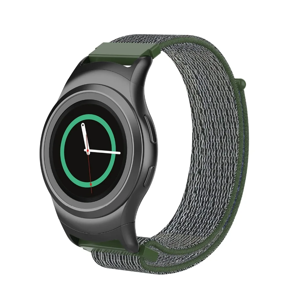 2 в 1 наручный ремешок для часов для samsung gear S2 ремешок нейлоновый Браслет Разъем+ Защитная пленка для экрана для samsung gear S2 браслет