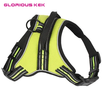 

GLORIOUS KEK Dog Harness Large New Reflective Medium Big Dogs Training Vest Strap Adjustable Nylon ProtectWalking Harness S-XL
