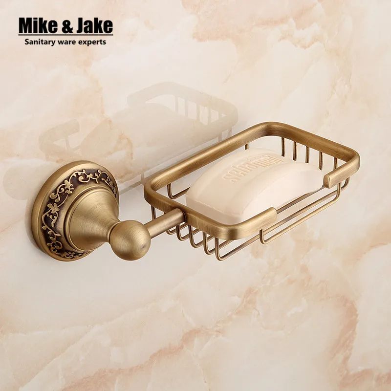 Buy Vintage antique brass soap basket bathroom wall