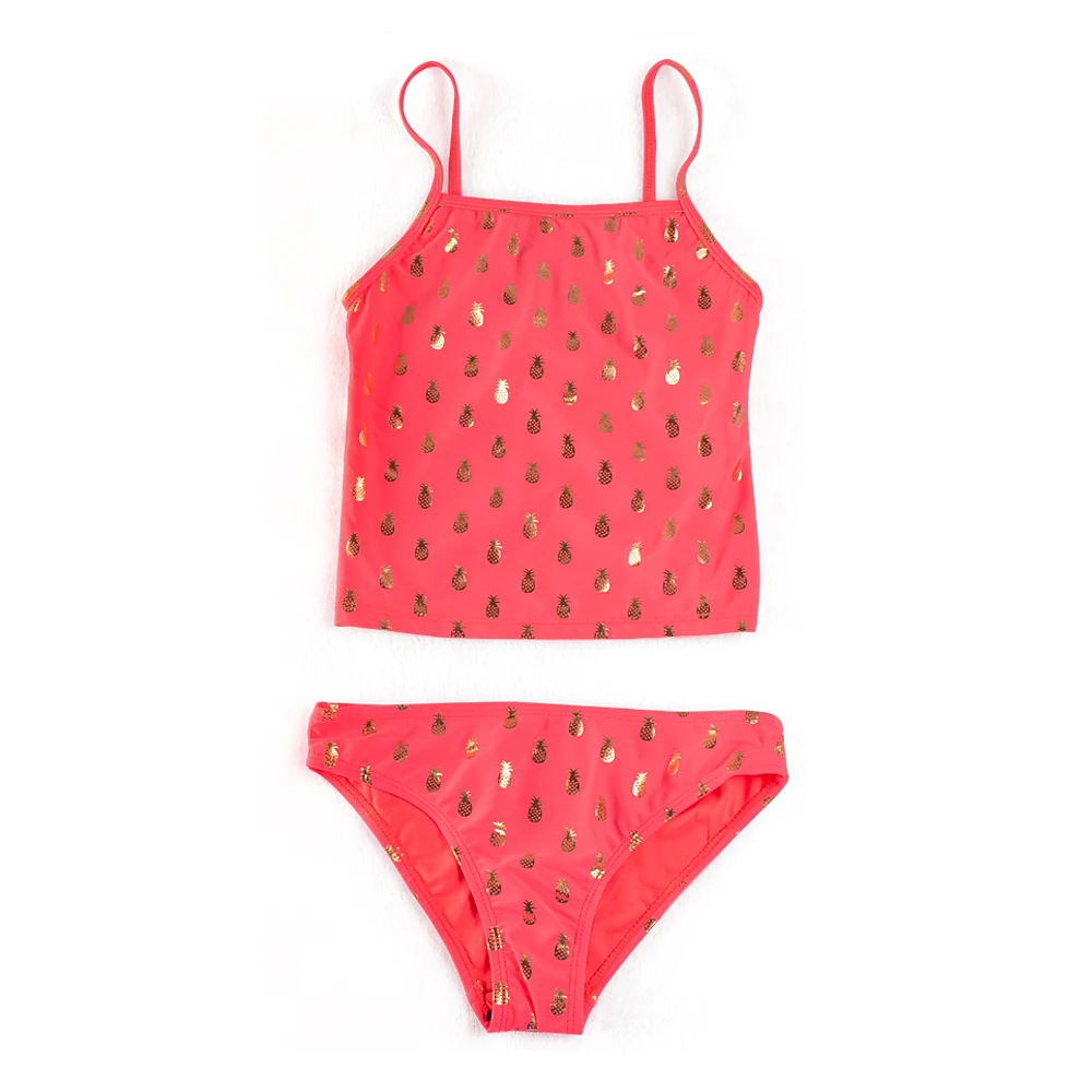 

New 2018 Girls Swimsuits Children Swimming Suits Two-Pieces Beach Wear Girls Swimwear Cute Swimsuits for Large Girls G1-K519