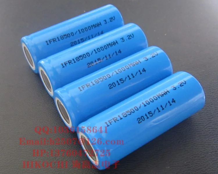 Аккумуляторная цилиндрическая LIFePo батарея IFR18500 1000 mah 3,2 v 18*50mm