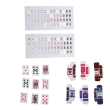 Унисекс, Детский комплект из 2 1:12, кукольный дом, миниатюрный покер, кукольный дом, аксессуары для девочек, детские игрушки для ролевых игр