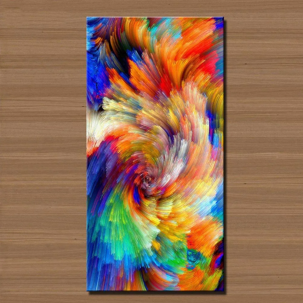 

New No Unframed Real Fallout Painting Cuadros Canvas Free Shipment Wall Art Picture Colorful Lines Abstract Paint On Prints