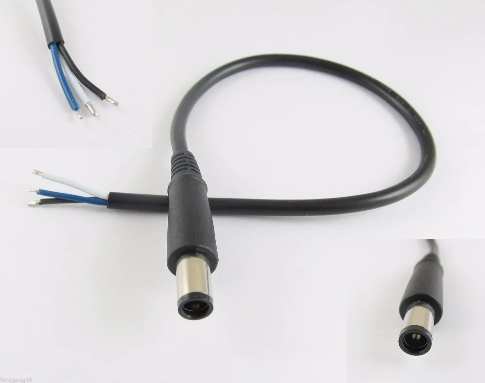 10pcs DC Cord Tip 7.4mm x 5.0mm Plug Connector Cable Cord For DELL HP Laptop Tablet PC