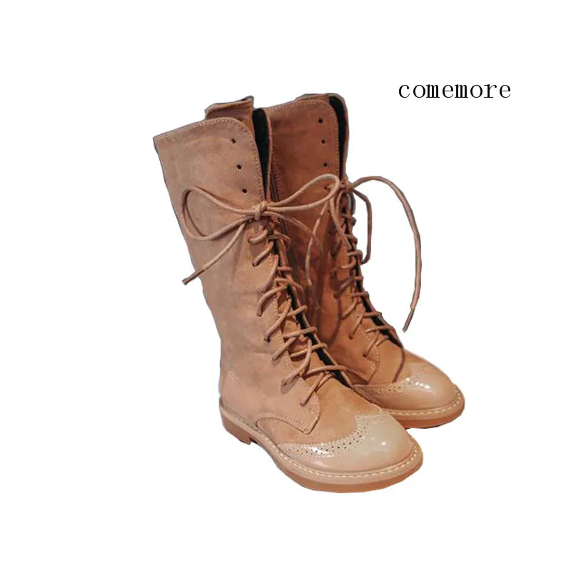 

2019comemore over the knee plus velvet Martin children's princess long tube little girl spring and autumn single boots