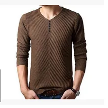 Neuen männer Bodenbildung Pullover männer Pullover V-pullover Einfarbigen Pullover Männer Langarm-shirt Männer Wolle Casual
