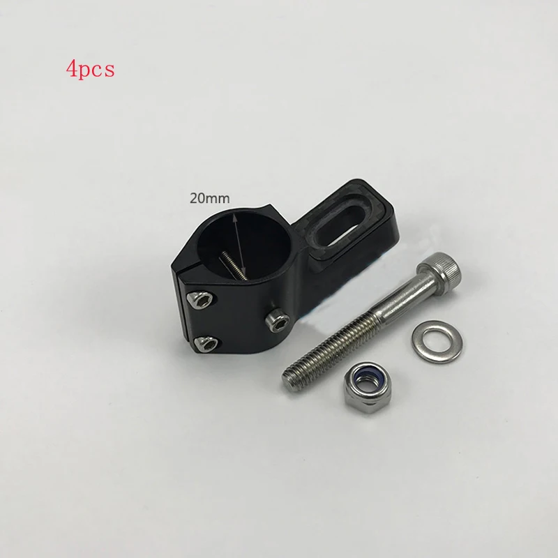 4pcs Medicine Barrel Box Fixing Part 20mm Carbon Tube Tripod Box Fixture Holder Bracket for Agriculture Plant Protection Drone