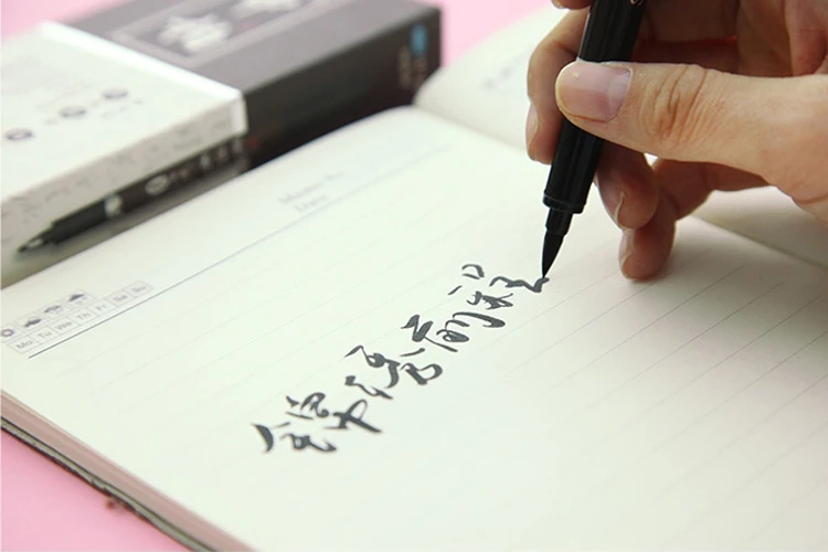 3 шт./компл. мягкие tippen каллиграфическая ручка Япония Материал щетка для подписи китайский изучение слов художественный Маркер ручки школьные принадлежности