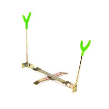 

Winter Ice Fishing Rod Bracket Portable Foldable Outdoor Fish Rod Holder Dual Head Adjustable Support Fishing Tackle