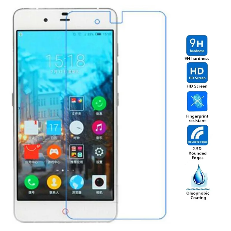 

2.5D 0.26mm 9H Premium Tempered Glass For ZTE Nubia My Prague NX513J Screen Protector protective film Phone cover
