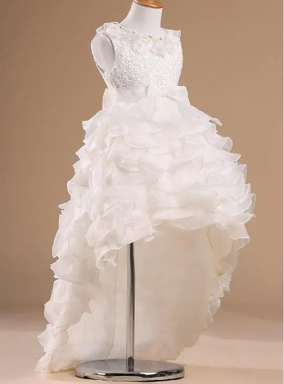 Новинка года; торжественное платье с цветочным узором для девочек на свадьбу; пышные платья для малышей; платье для дня рождения; детское Тюлевое платье на заказ