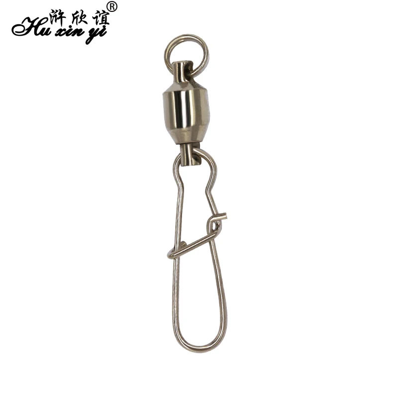 

HXY PCS(30 20 10) SIZE(0# - 8#) Stainless steel fishing swivels accessories fishing tackle Ball bearing swivel with nice snap