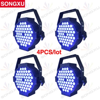 

SONGXU 54x3W RGB 3in1 LED Flat Par Light 7 DMX Channels Par Light High Power Slim LED Par Cans Light 4pcs/lot/SX-PL5403B