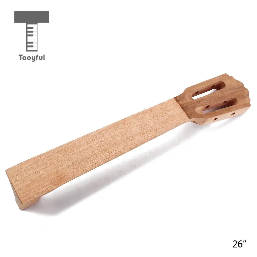 Tooyful Высокое качество 1 шт. цвет древесины 26 дюймов DIY Гавайские гитары укулеле шеи для акустической классической формы гриф lutier детали укулеле