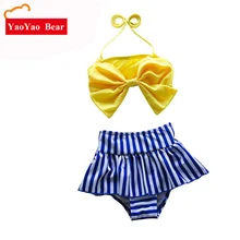 Купальные Trunksi Детские купальники для девочек, два предмета в партии, купальный костюм для детей, детские купальники, одежда для плавания