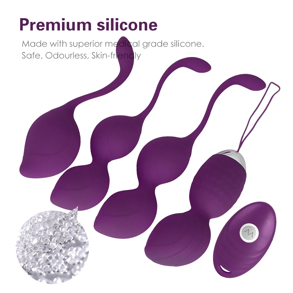 5PCS Vibrator For Women Silicone Kegel Ball Smart Vagina Trainer Exercise Vagina Tightening Massager Sex Toy for Woman Adult Toy