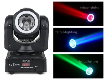 

2019 New Product Mini LED Beam Moving Head 60W RGBW 4IN1 Moving Head Light DMX512 Beam LED Dj Disco Party Moving Head Lighting